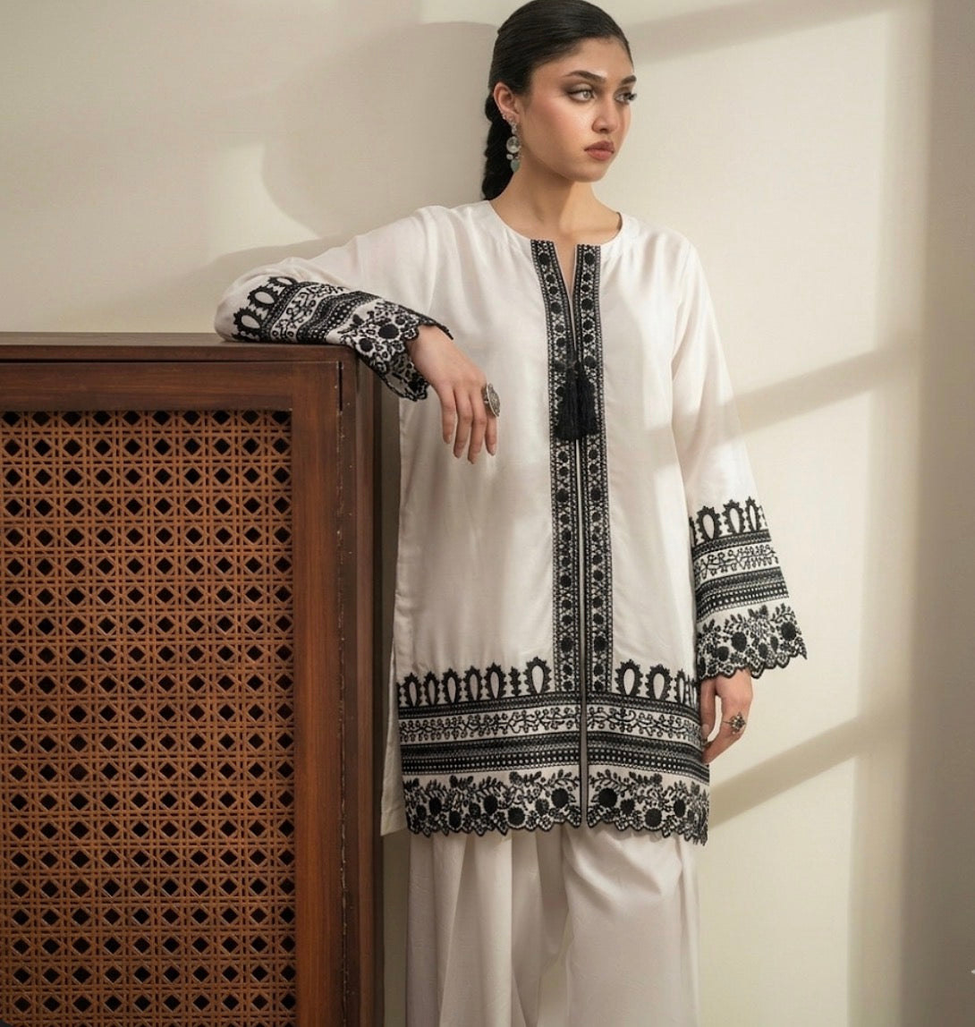 Dove 2 Piece Embroidered dress