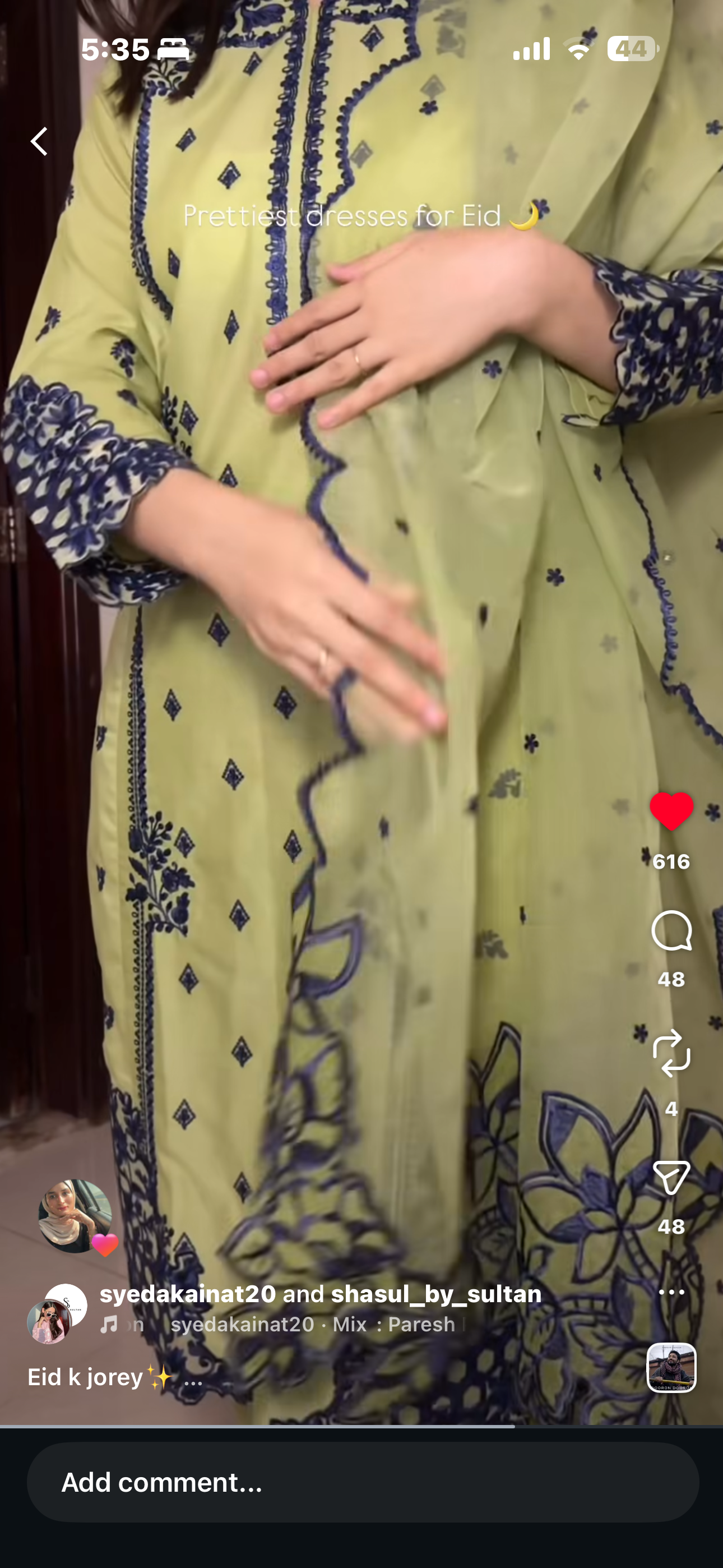 Embroided 3 pec dress