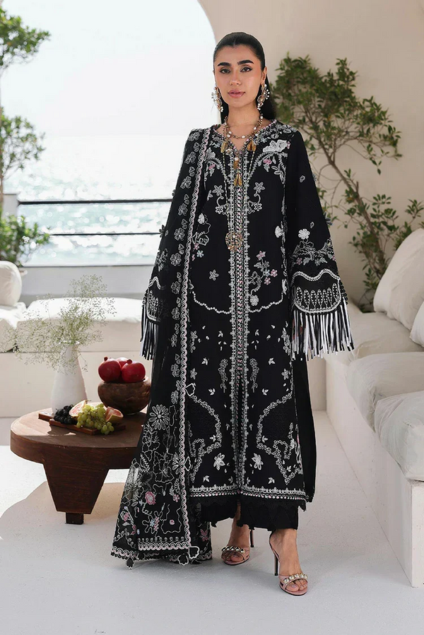 3 pec Embroidered stitched dress