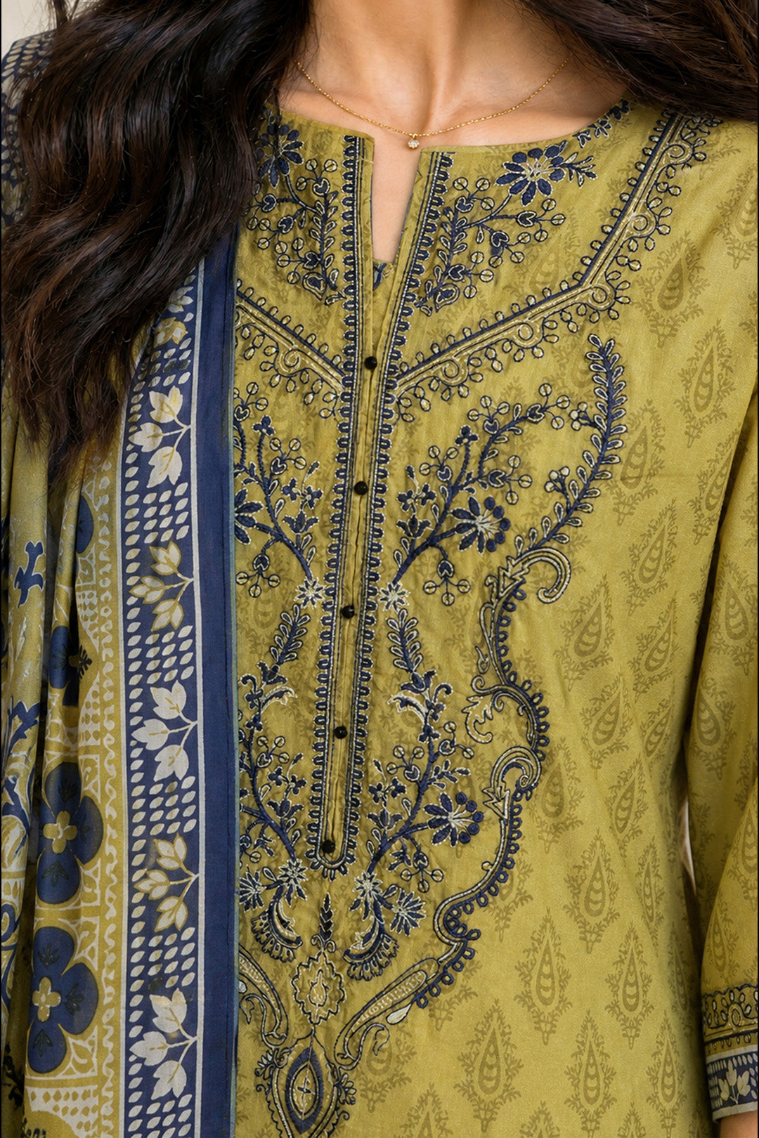 3pec EMBROIDERED DRESS