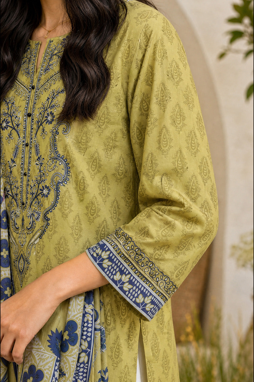 3pec EMBROIDERED DRESS