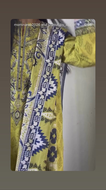 3pec EMBROIDERED DRESS